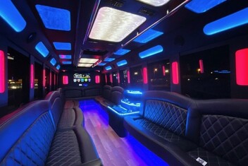 Little Rock Limousine Bus Interior