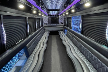 Little Rock Party Bus Interior