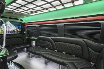 Little Rock Sprinter Party Bus Interior
