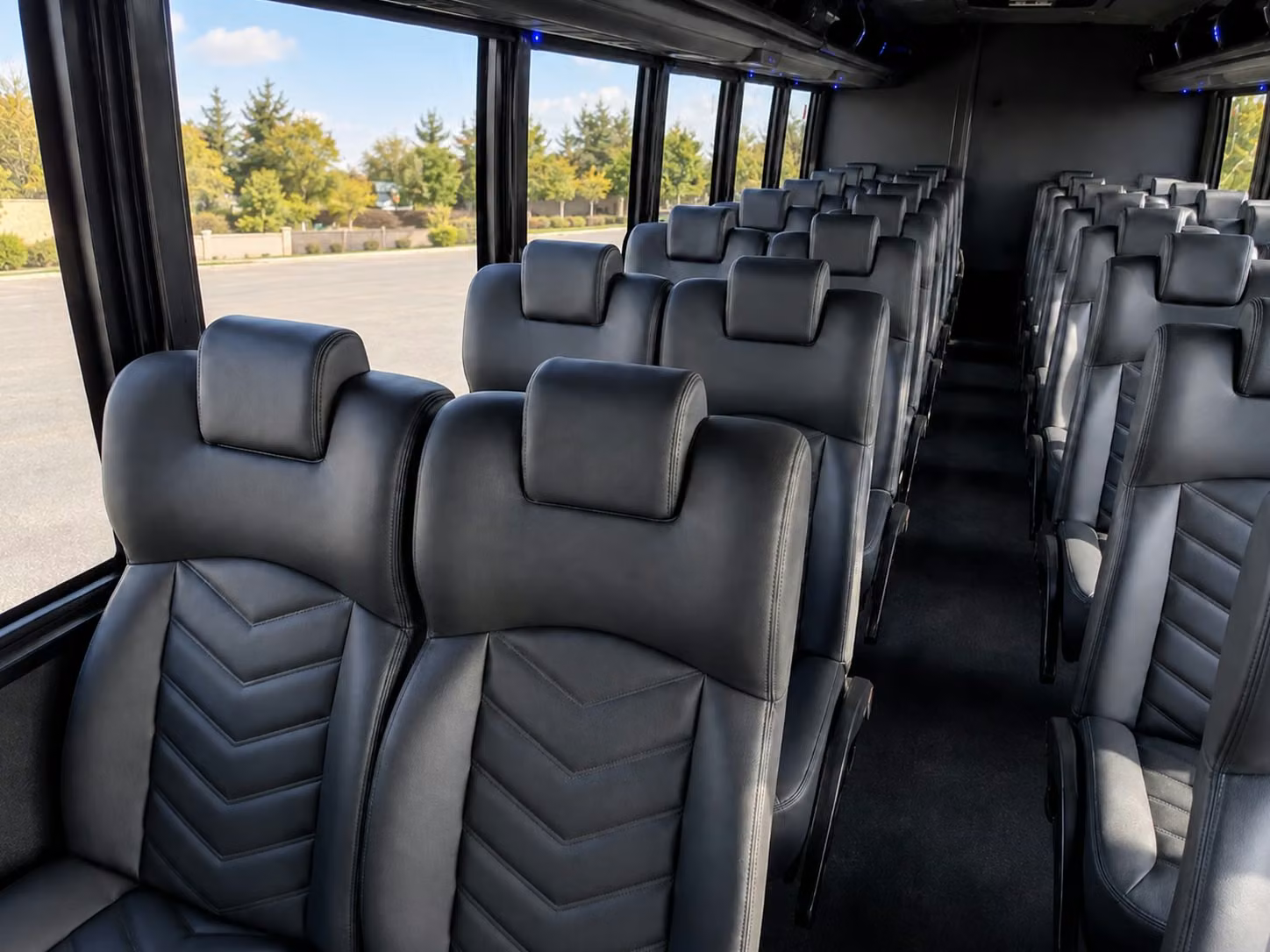 15 passenger minibus interior