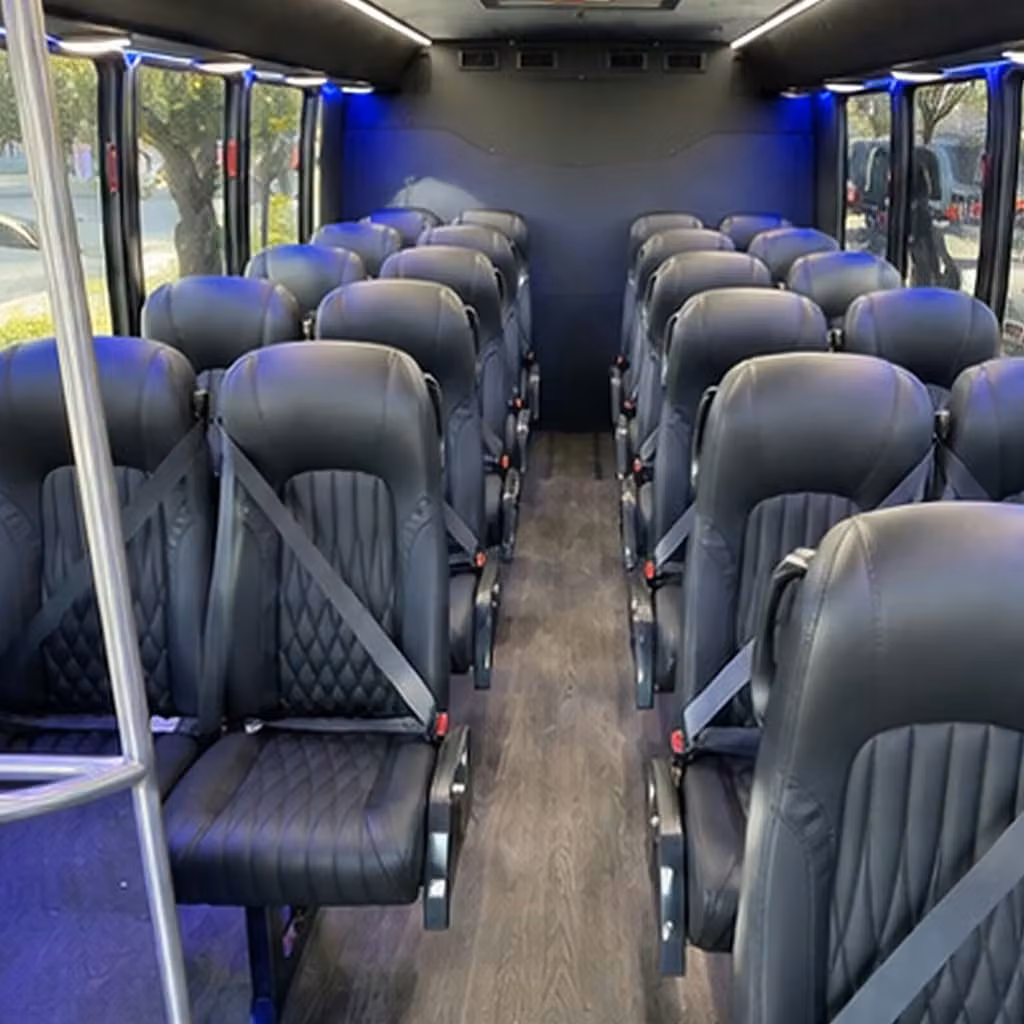 28 passenger minibus inside