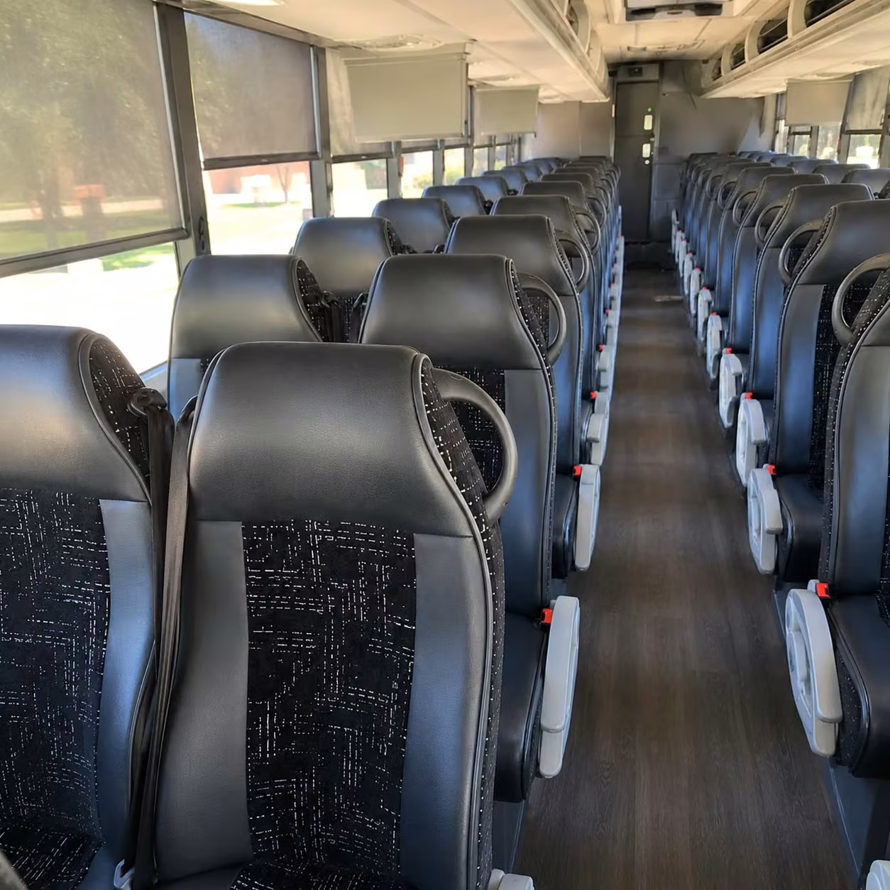 little rock charter bus interior
