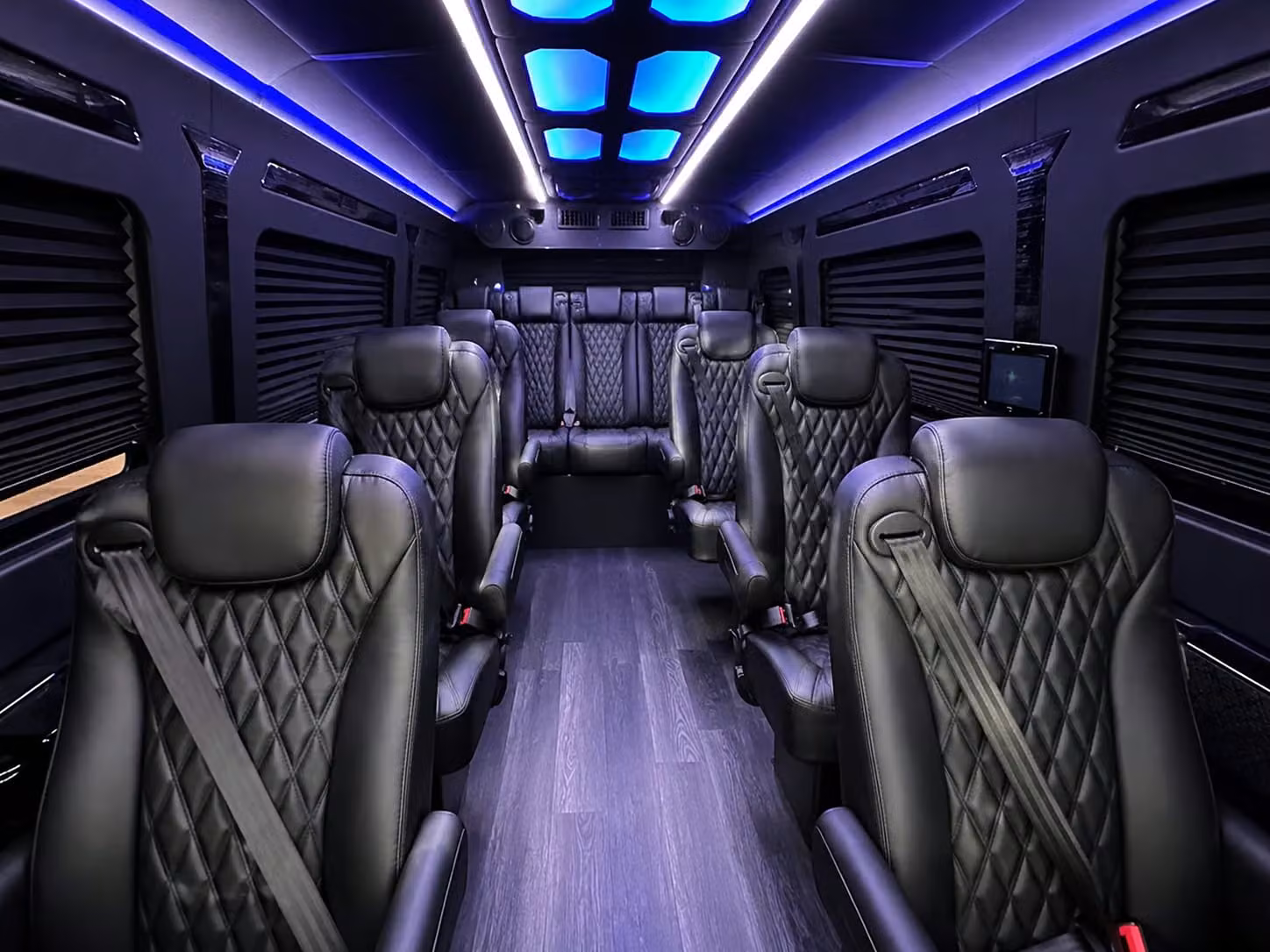sprinter van with driver inside